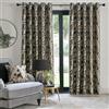 HOUSE LLEWELYN - BOWEN Laurence Llewelyn-Bowen - Tende nere con palme tropicali 168 x 229 cm (larghezza x lunghezza) - Tende jacquard con foglia floreale/felce - Tende di lusso per soggiorno e camera da letto - Collezione
