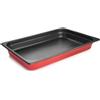 Lacor - 15365 - Vassoio rosso a induzione, Vassoio antiaderente, Acciaio inossidabile 18/10, Antiaderente QuanTanium, Adatto a tutti i tipi di fornelli incluso il forno, 8,3 L, 53x32,5cm, colore rosso