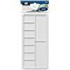 Royal & Langnickel Essentials R2000156 - Tavolozza di pittura rettangolare, 9 pozzetti, colore: bianco