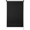 GARDINIA Tenda a rullo EASYFIX con supporto termico per il fissaggio o l'incollaggio, tenda a rullo oscurante senza foratura, protezione termica, risparmio energetico, nero, 45 x 150 cm (LxA)