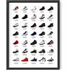 HAUS AND HUES Poster di scarpe da ginnastica Jordan per ragazzi, decorazione da parete per camera da letto, decorazione per la stanza da letto, 30,5 x 40,6 cm senza cornice