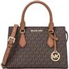 Michael Kors Sheila Borsa vegana piccola in pelle, Marrone