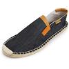 Kentti Espadrillas di Tela con Dettagli Uomo Nero 41 EU