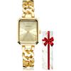CIVO Orologio Donna Acciaio Inossidabile Analogico Orologio da Polso Rettangolare Impermeabile, Elegante Regalo per Donna