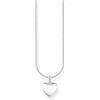 THOMAS SABO Collana con ciondolo a forma di cuore in argento Sterling 925 KE2234-001-21, misura unica, Argento sterling, Nessuna pietra preziosa