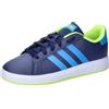 adidas Grand Court Lifestyle Tennis Lace-Up Shoes, Scarpe Basse Non da Calcio, Dark Blue/Blue Burst/Lucid Lemon, 30.5 EU