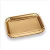 VIRSUS Vassoi per Pasticceria in Cartone Colore ORO, (Misura 7) 34,5x26,5 cm, Navetta Monouso per Dolci, Pasticcini, Rustici, Torte, 1CF x 10Pz (10)