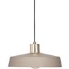 EGLO lampada a sospensione Valdiola, lampada a luce singola per tavolo da pranzo, illuminazione da sala da pranzo in metallo color sabbia e ottone spazzolato, attacco E27