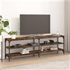 HETFTJN Mobile TV, Mobiletto Basso Mobile Per Tv Mobile Camera Credenza Soggiorno Adatto per Cucina Ingresso Soggiorno Salotto Rovere Fumo 160x30x50 cm in Legno Multistrato