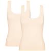 Sloggi Donna Go Tank Top C2P, Silk Bianco, M