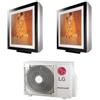 Condizionatore dual split con inverter LG Art Cool Gallery 9000+12000 Btu in A+++ MU2R15 WIFI ready