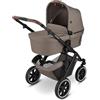 ABC Design Passeggino 2 in 1 Salsa 4 Air - Passeggino combinato per neonati e neonati - Include seggiolino sportivo passeggino e navicella - Sospensione e pneumatici - Colore: naturale