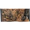 WYSKONT Sfondo Acquario 3D Corfù - Sfondo Acquario - Accessori Acquario - Sfondo - Acquario Deco - 77x36 cm all'acquario 80x40 cm - Colore Marrone - Acquario Grande