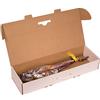 ONLY BOXES, Scatola per prosciutto, scatola di cartone per prosciutto, colore bianco, 86,5 x 26,5 x 14 cm, 2 pezzi