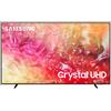 Samsung TV Crystal UHD 4K 65" UE65DU7170UXZT Smart TV Wi-Fi Black 2024, Processore Crystal 4K, 4K Upscaling, Slim Look Design, OTS Lite