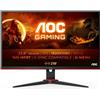 AOC 24G2SPU/BK Monitor PC 60,5 cm (23.8") 1920 x 1080 Pixel Full HD Nero, Rosso