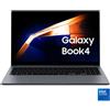 Samsung Galaxy Book4 Laptop, Intel® Core™ 7 150U, 16GB RAM, 516GB SSD, 15.6" Super AMOLED, Windows 11 Home, Moonstone Gray