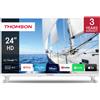 THOMSON LCD 24HG2S14CW BIANCO SMART 24' HD SMART GOOGLE TV BIANCO 12V Frameless DVB-T/T2/C/S/S2