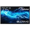 Optoma 3752RK Pannello piatto interattivo 190,5 cm (75") LED Wi-Fi 400 cd/m² 4K Ultra HD Nero Touch screen Processore integrato Android 11