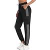 Marvmys Pantaloni Sportivi Donna 100% Cotone Colori Contrastanti Pantaloni Tuta Donna Jogging Fitness Sport Casual Yoga Stile B-A m