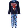 Marvel Spiderman Pigiama per Ragazzi, T-Shirt e Pantaloni Lunghi Set 2 Pezzi per Ragazzo, Pigiama in Morbido Pile Blu Design Spiderman, Pigiama Regalo per Bambino | Taglia 3 Anni - Blu