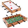 DREAMADE Calcio Balilla, Tavolo da Gioco 2 in 1, Tavolo di Divertimento per Gioco da Hockey e Calcetto, Tavolo Biliardino per Gioco da Calcetto per Bambini e Adulti, 69 x 36 x 10cm