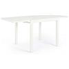 Giordanoshop Tavolo Allungabile da Giardino 83-166x80x75h cm Pelagius Bianco