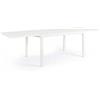 Giordanoshop Tavolo Allungabile da Giardino 135-270x90x75h cm Pelagius Bianco