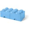 LEGO® Scatola portaoggetti azzurra con due cassetti - LEGO®