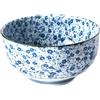 MIJ Ciotola per udon in ceramica blu e bianca, ø 16 cm Daisy - MIJ