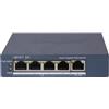 HIKVISION SWITCH L2, SMART MANAGED, 4 GIGABIT RJ45 POE PORTS, 1 GIGABIT RJ45 PORT, 802.3AF/AT, POE P