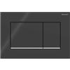 Geberit Placca Geberit Sigma20 Square Nero / Cromato Lucido Doppio Tasto (ex Sigma30) | 115.883.KM.1 Nero