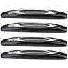 Kuuleyn Rivestimento della protezione della porta,Protezione per portiera dell'auto, 4 pezzi Protezioni per bordi della portiera per auto Trim Striscia di copertura Paraurti angolare Protezione(nero)