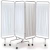 PARAVENTO MEDICO - 4 ANTE - ALLUMINIO - SU RUOTE - Dim. 212x45xh170 cm