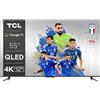 TCL 55C641, TV QLED 55", 4K Ultra HD, Google TV (Dolby Vision & Atmos, Motion clarity, Controllo vocale hands-free, compatibile con Google assistant & Alexa)