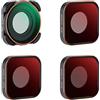 K&F Concept - 4Pack Kit de Filtros CPL, ND8, ND16, ND32 compatibili con GoPro Hero11, Hero10, Hero9 Negro