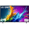 LG QNED 50'', Serie 80 2024, 50QNED80T6A, Smart TV 4K, Processore α5 Gen7, Design slim, 20W, 3 HDMI, Filmmaker Mode, Game Optimizer, Alexa, Wi-Fi, webOS 24, Telecomando puntatore