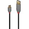 Lindy Cavo USB 2.0 Tipo A a C Anthra Line, 3m