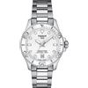 Tissot Seastar 1000 Quartz / orologio unisex / quadrante bianco / cassa e bracciale acciaio con cinturino pelle bianco - T120.210.11.011.00