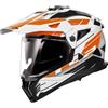 Ls2 Casco Moto Adventure Ls2 MX702 PIONEER 2 NAMIB Bianco Aranci