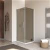 DEGHI Box doccia 65x70 cm battente 70 cm con vetro temperato bronzato e profilo cromo 195h - Nilo