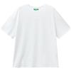 United Colors of Benetton T-Shirt 3096D104P, Bianco 101, XL Donna