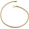 Gioielleria Lucchese Oro Bracciale Fune Corda Oro Giallo 18 KT