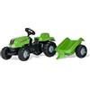 Rolly Toys 12169 - Veicolo a Pedali Kid X con Rimorchio Verde