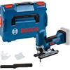 Bosch Professional 18V System Seghetto Alternativo a Batteria Gst 18V-125 S (Ideale per Tagli Curvi e Trasversali, Portalame Sds, Incl. 1 Lama per Seghetto Alternativo, Kit di Aspirazione, in L-Boxx)