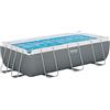 Bestway 56441-5 Set Piscina Fuori Terra Power Steel Rettangoalre da 404x201x100 cm