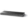 TP-Link TL-SG116P PoE Switch 16 Porte Gigabit con 16 PoE+, 30W per Porta PoE, 120W su Tutte le Porte, 802.3af/at, Modalità di Isolamento, Metal Casing, Plug&Play, Durevole e Silenzioso