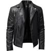 Generico Giacca in Vera Pelle da Uomo Guess - Giubbotto Scamosciato Stile Vintage Biker Nero Invernale Confortevole e Traspirante
