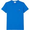 Lacoste Uomo T-Shirt Crew Logo, Blu, S