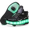 Heelystong Scarpe con rotelle da Bambina Scarpe con luci Ragazza Scarpe da LED Ruota Skateboard Sneaker Sportive con Rotelle Automatiche Ruota Multisports Skateboard Sneaker con Ruote per Bambini…